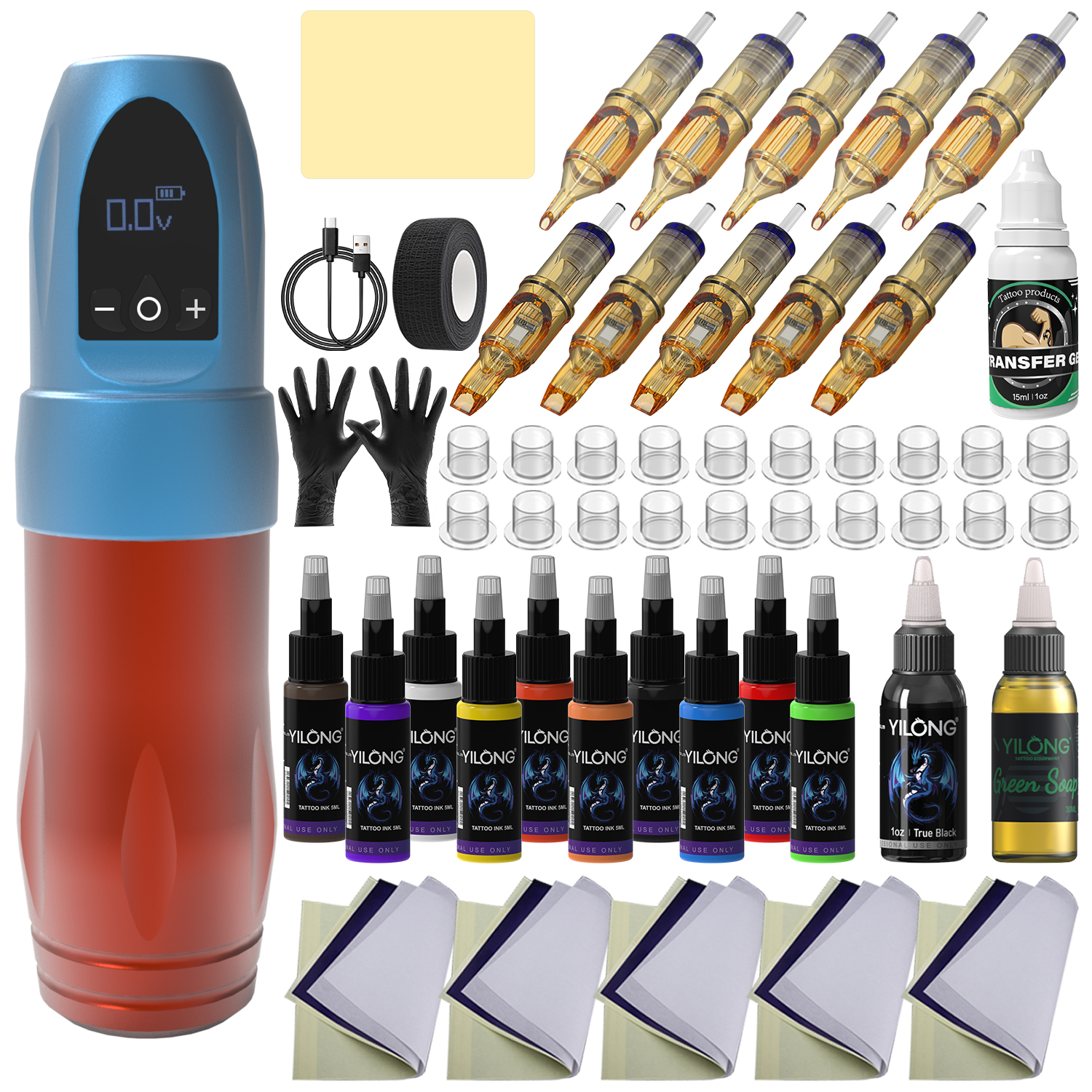Power Tools Use - Professional Wireless Tattoo Machine Kit for