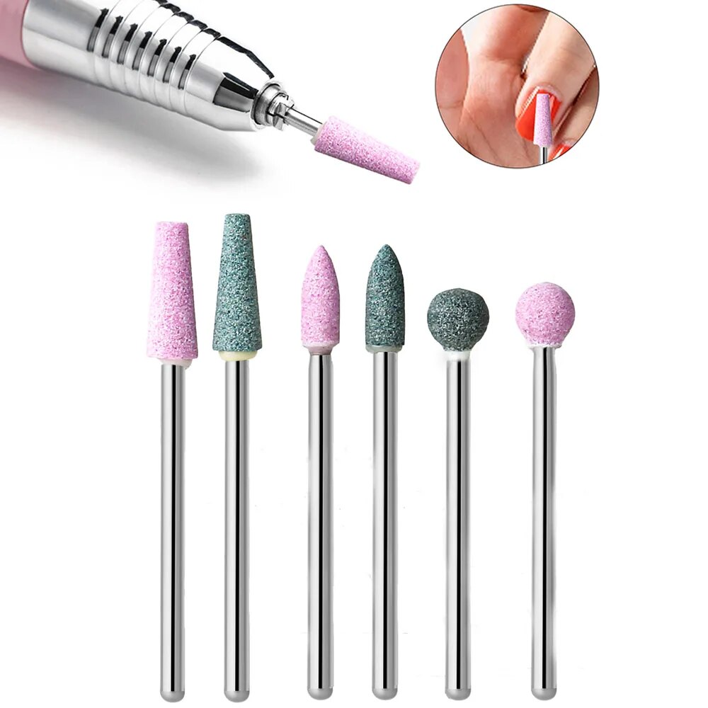 Power Tools Jobs - 6pcs Nail Drill Bit Set Stone