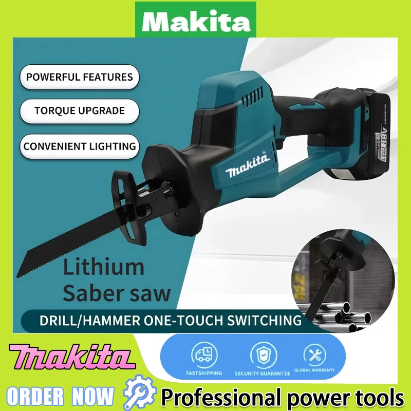 Power Tools Wood - Makita DJR189 18V Cordless Electric Reciprocating