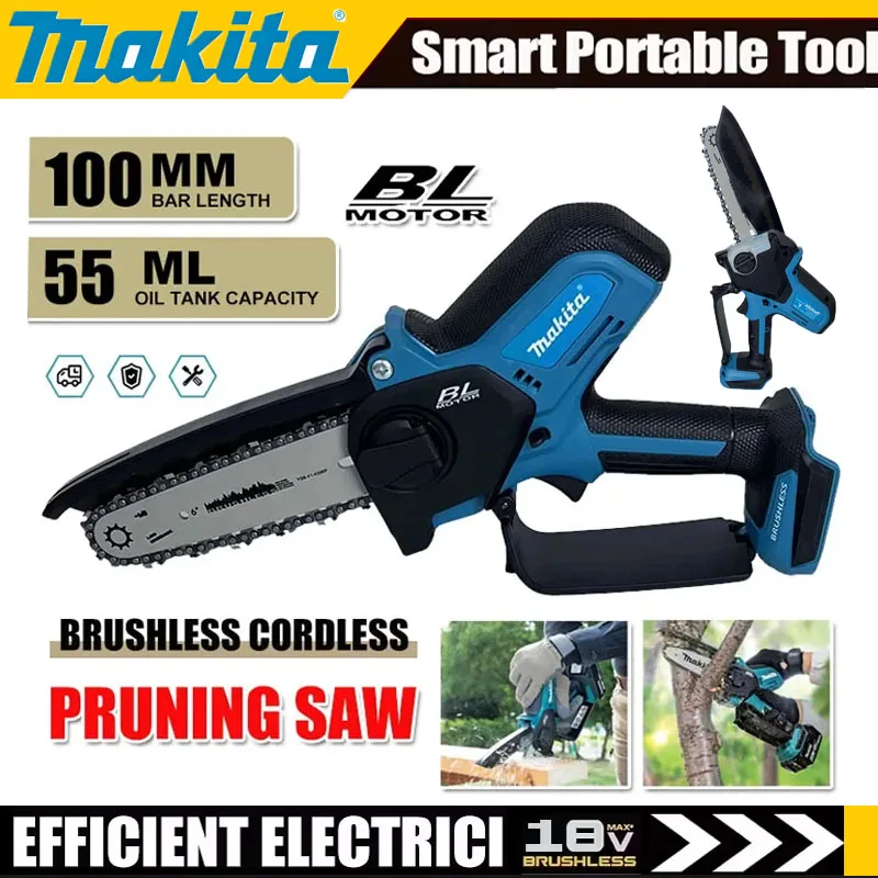 Power Tools Wood - Makita Electric Chain Saw Pruning Saw