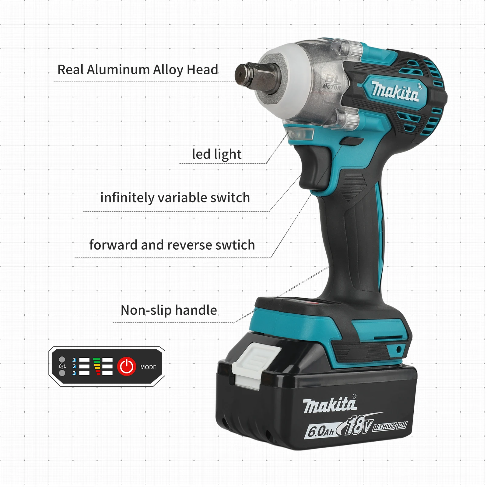 Makita DTW300 18V Tool Set Bru - مراجعة Power Tools Battery Repair وسعره