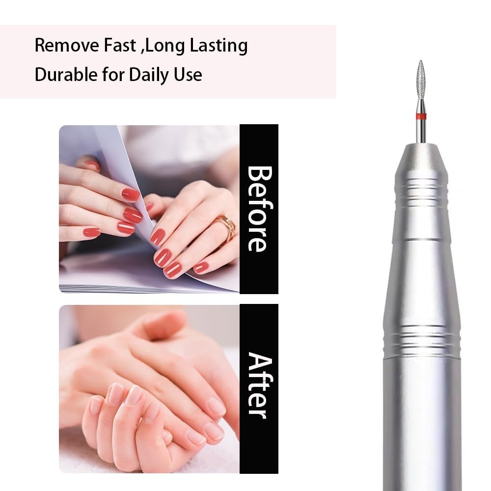 10pcs Flame Diamond Cuticle Na - مراجعة Power Tools Jobs وسعره