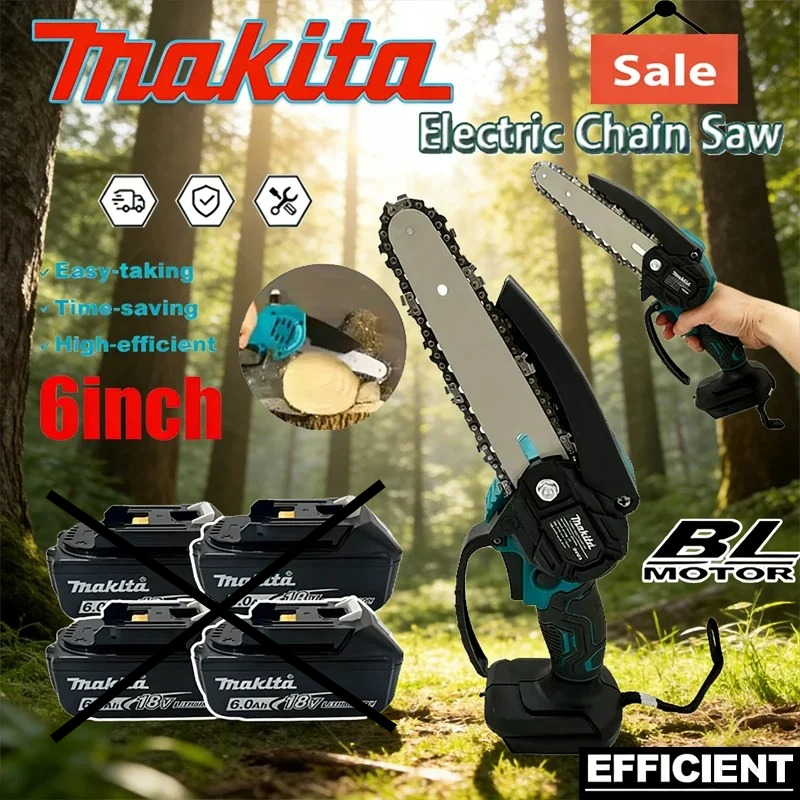 Makita 6 Inch Chain Saw 18V El - مراجعة Power Tools Wood وسعره