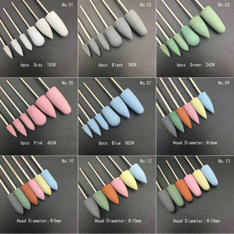 6pcs/set Rubber Silicon Nail D - مراجعة Power Tools Jobs وسعره
