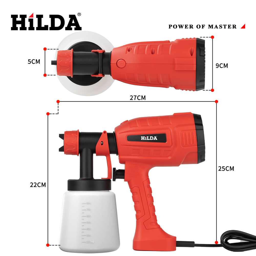 HILDA 800ML Electric Spray Gun - مراجعة Power Tools Pink وسعره