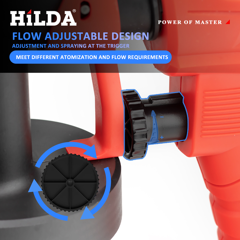 HILDA 800ML Electric Spray Gun - مراجعة Power Tools Pink وسعره