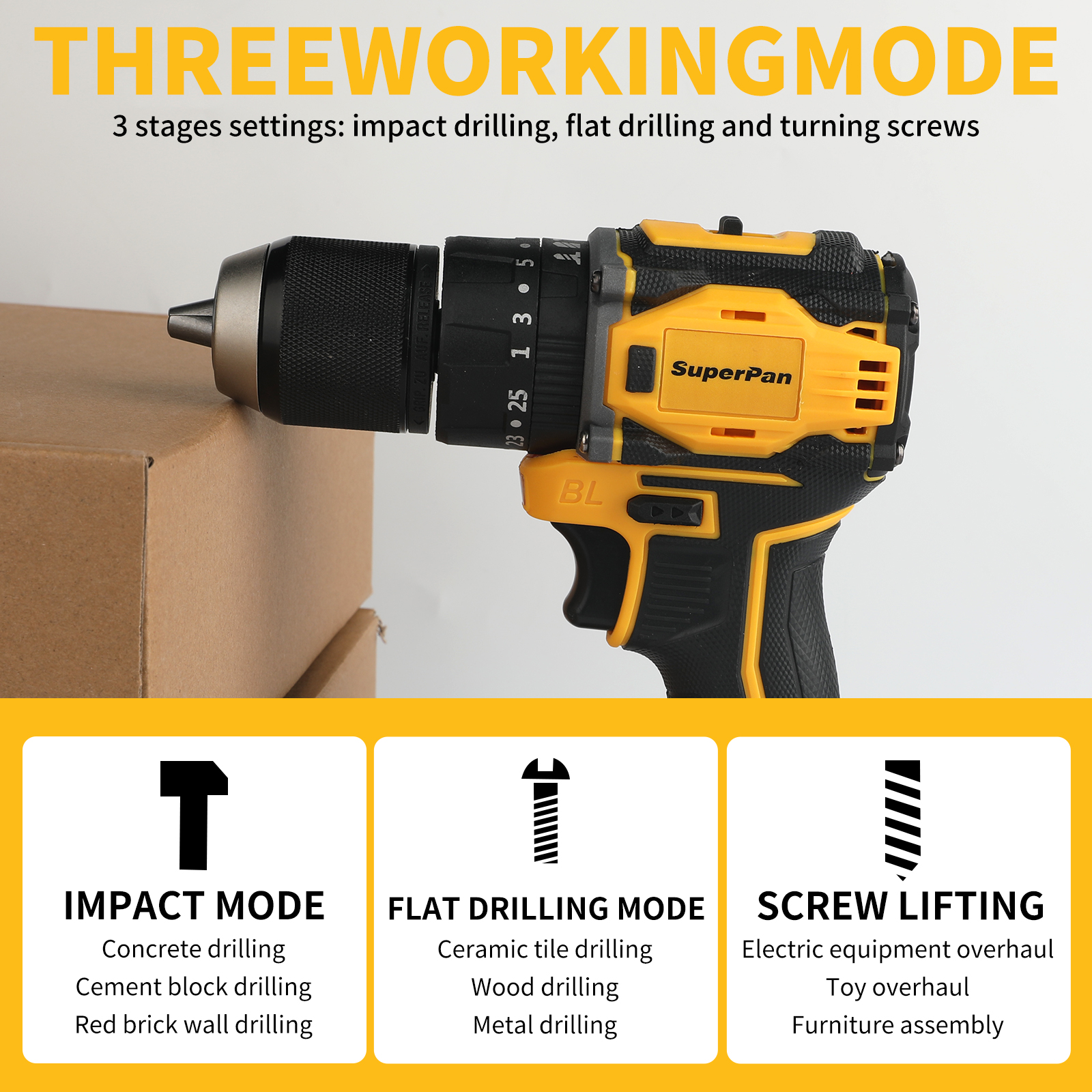 Brushless electric drill concr - مراجعة Power Tools Wood وسعره