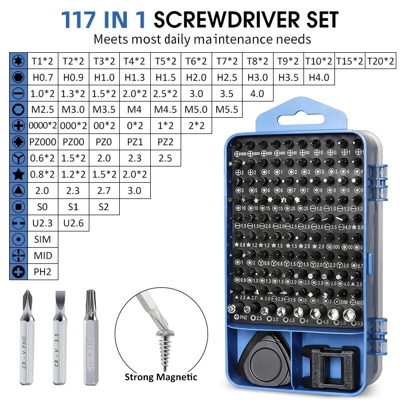 115/117 in 1 Precision Screwdr - مراجعة Xiaomi Power Tools وسعره