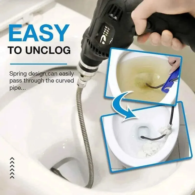 Drill Powered Pipe Drain Auger - مراجعة Power Tools Use وسعره