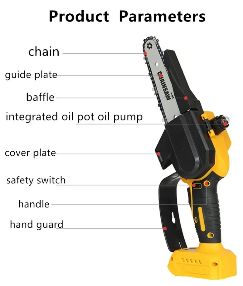 6/8 Inch Brushless Chainsaw fo - مراجعة Power Tools Pink وسعره