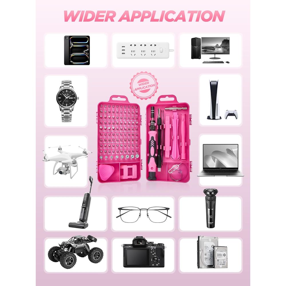 21V Pink Power Drill Set, 215- - مراجعة Power Tools Pink وسعره