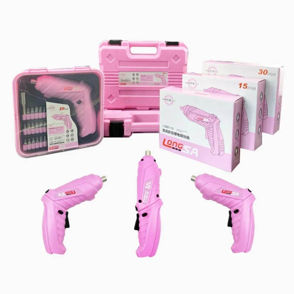 New Full Pink Electric Screwdr - مراجعة Power Tools Pink وسعره