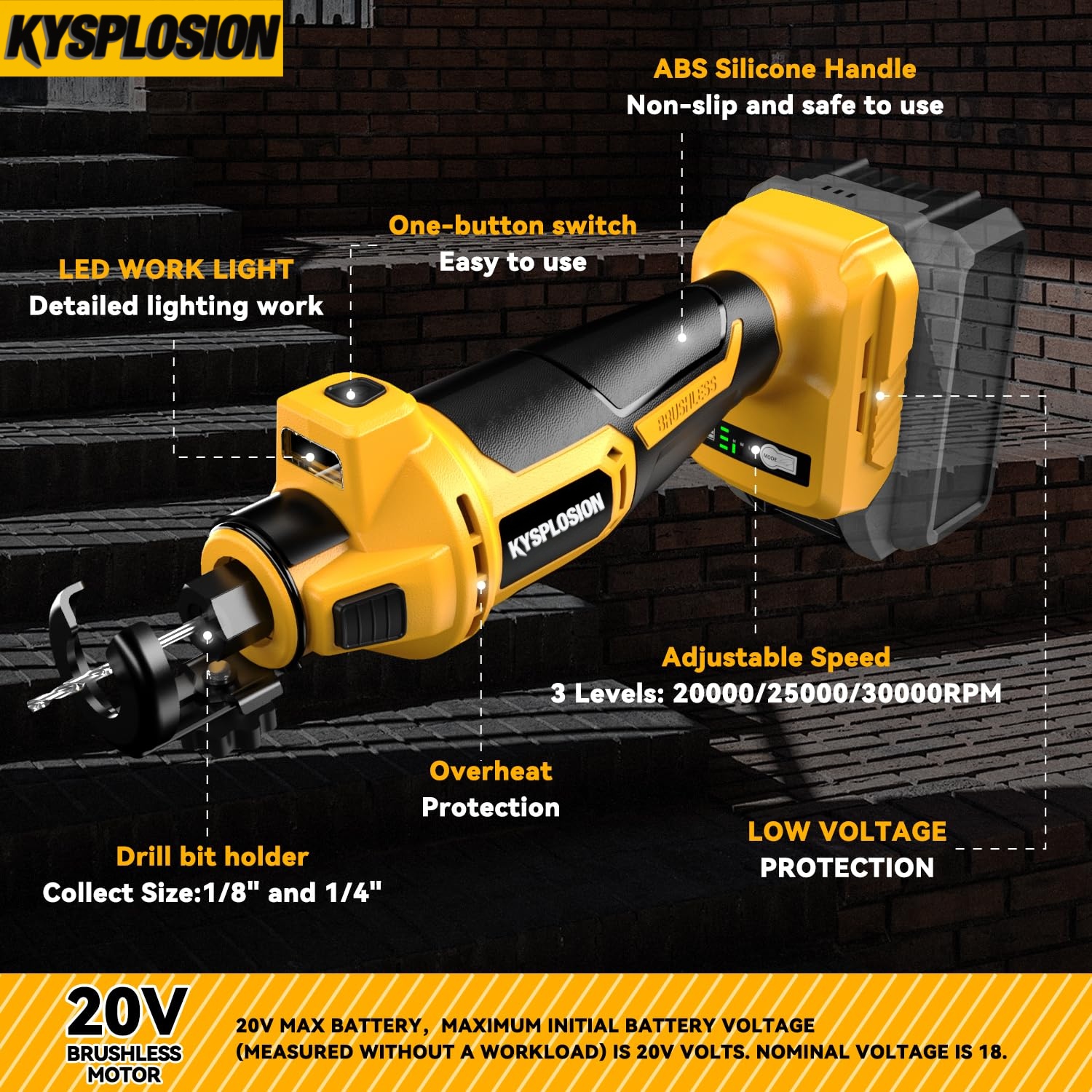 3 Gears Brushless Electric Dry - مراجعة Power Tools Wood وسعره