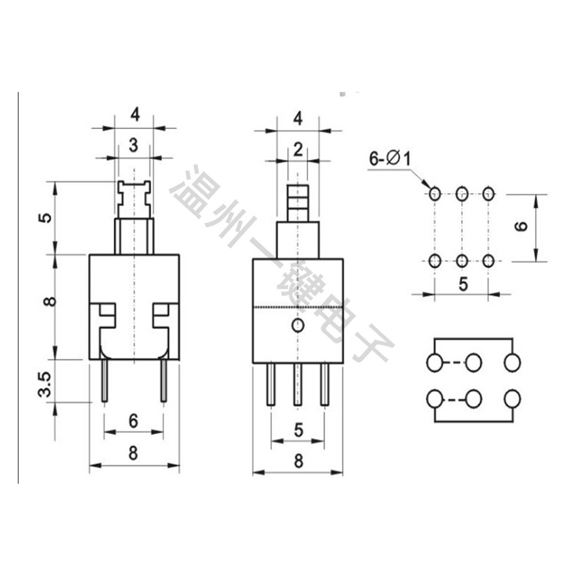 10PCS KFT-8.0A 8.0x8.0mm 6pin  - مراجعة Power Tools Kft وسعره