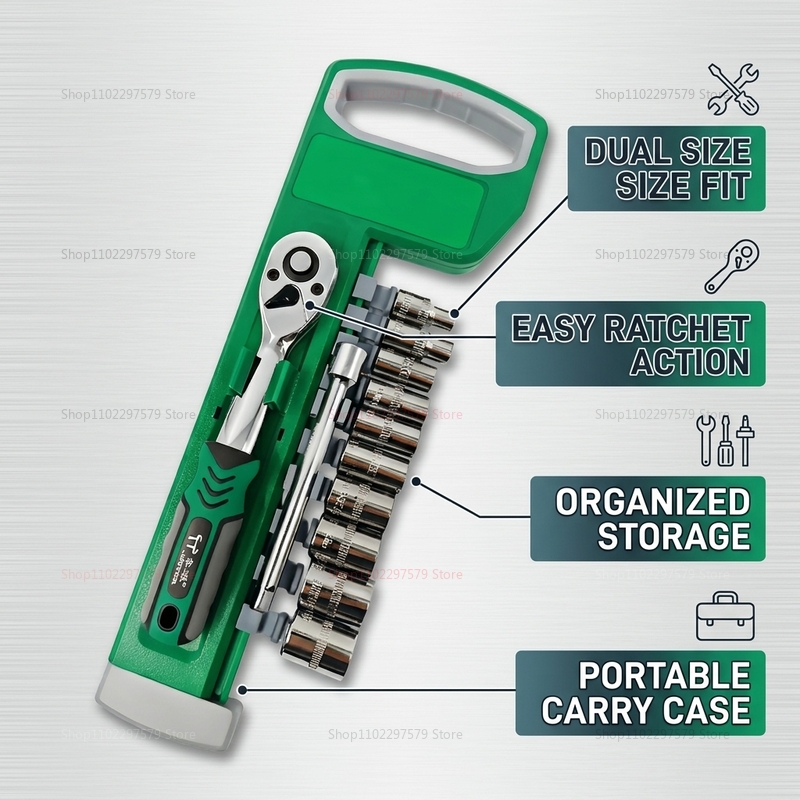 1/4 3/8 Inch Ratchet Socket Se - مراجعة Power Tools In Automotive وسعره