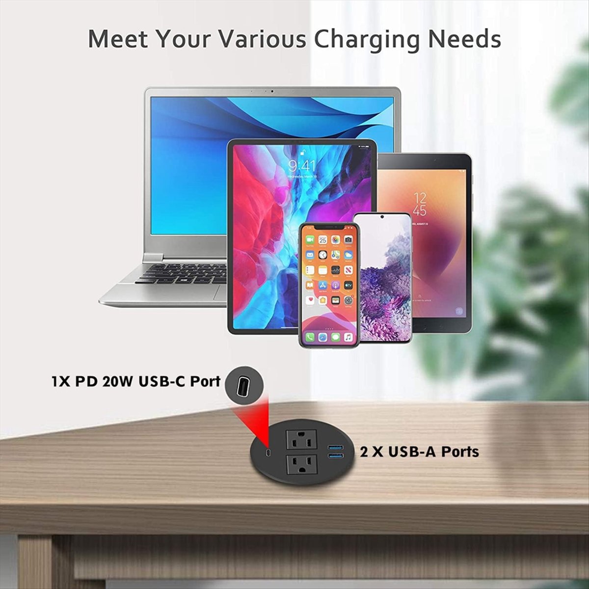 MALL Power Grommet with USB fo - مراجعة Power Tools Mall وسعره