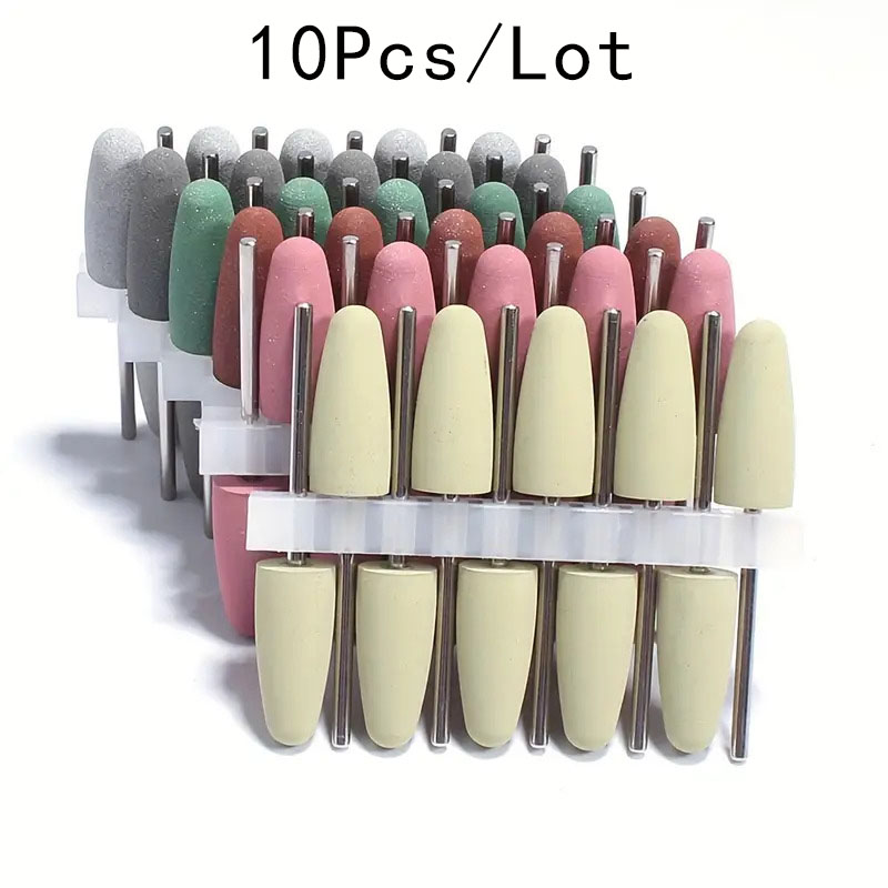 10pcs Silicone Nail Drill Bit  - مراجعة Power Tools Jobs وسعره